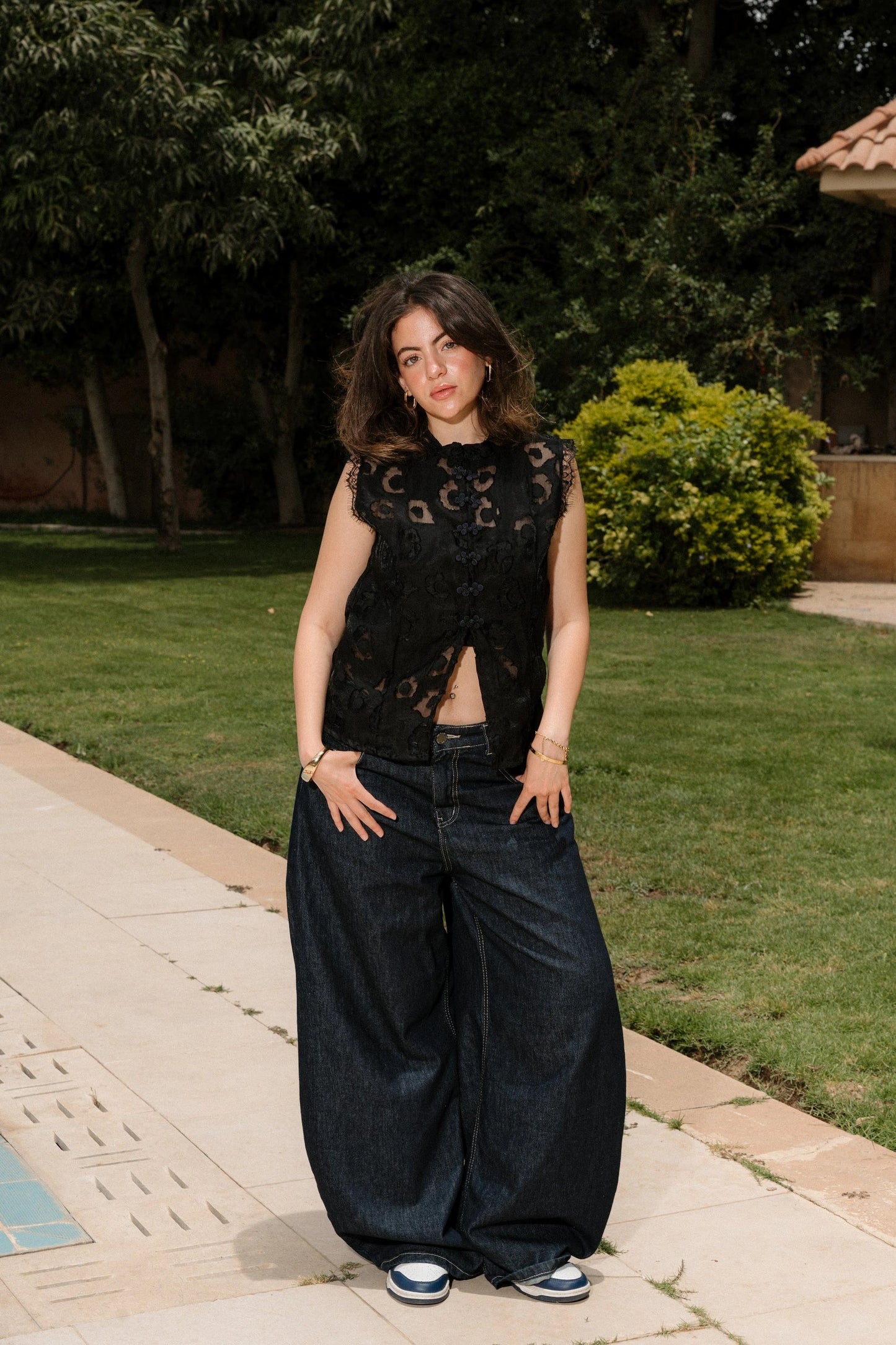 "La Pizzo Nera" Lace Top