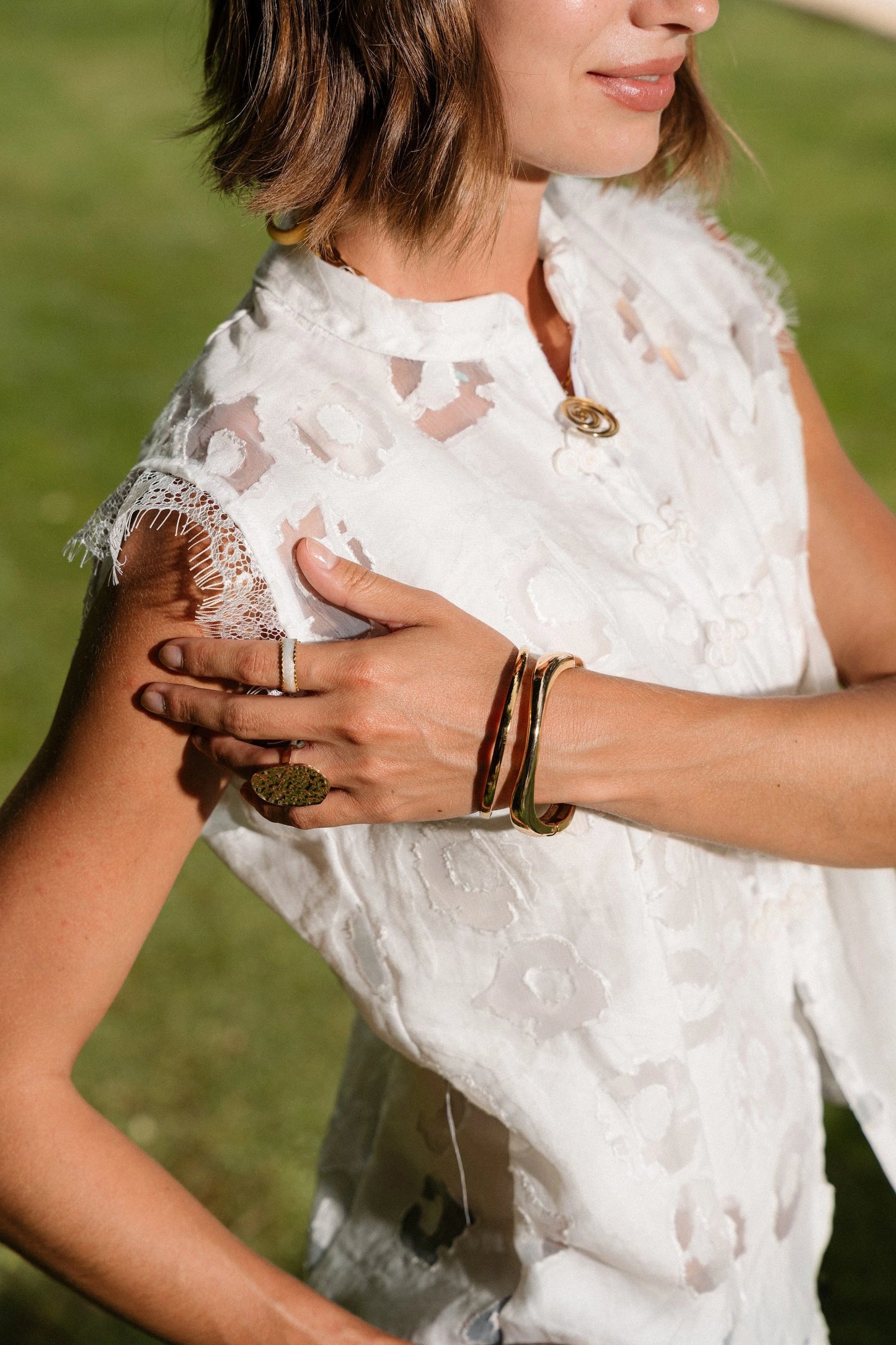 "La Pizzo Bianca" Lace Top