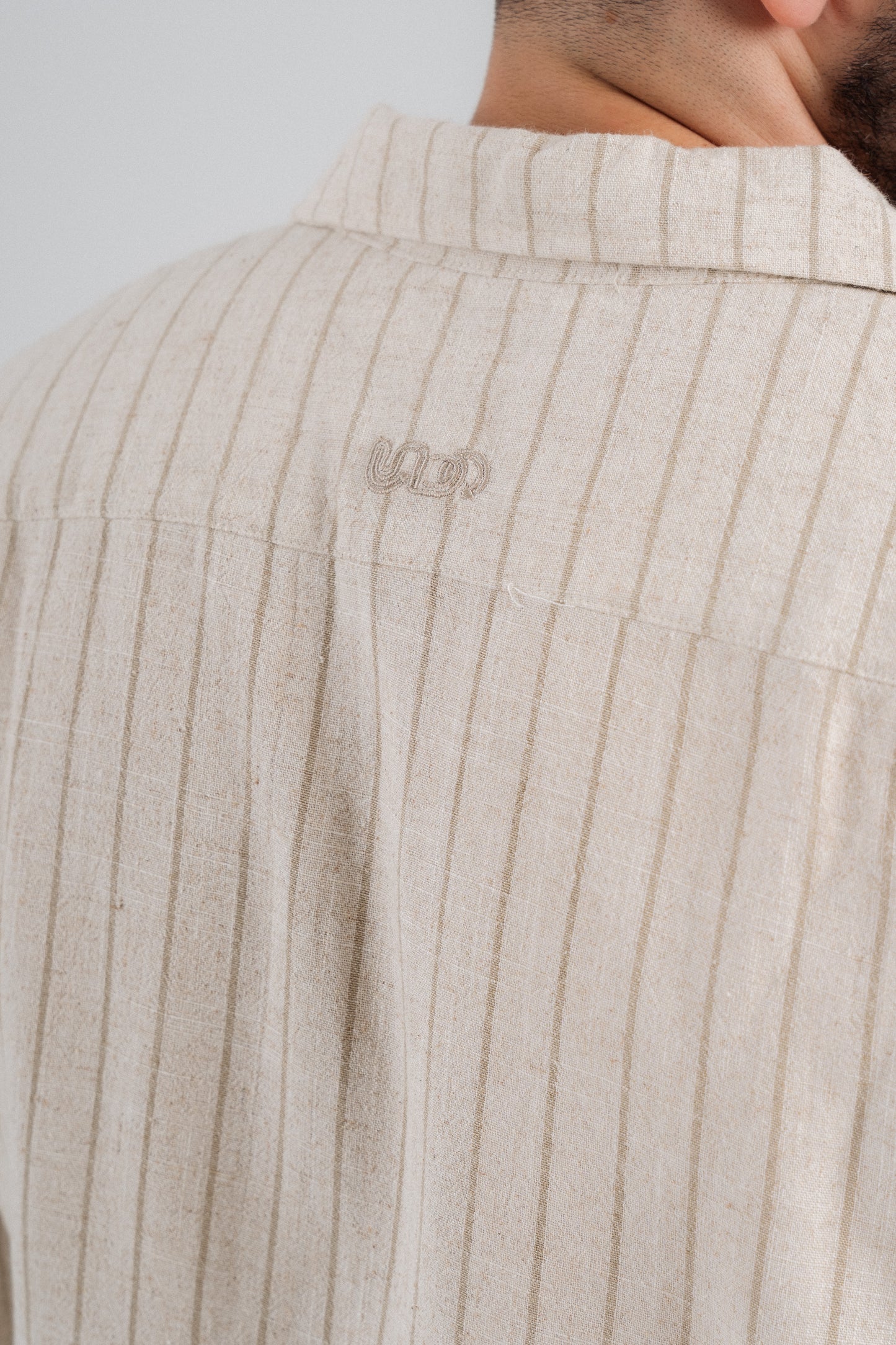 "Sabbia Oliva" Linen Shirt